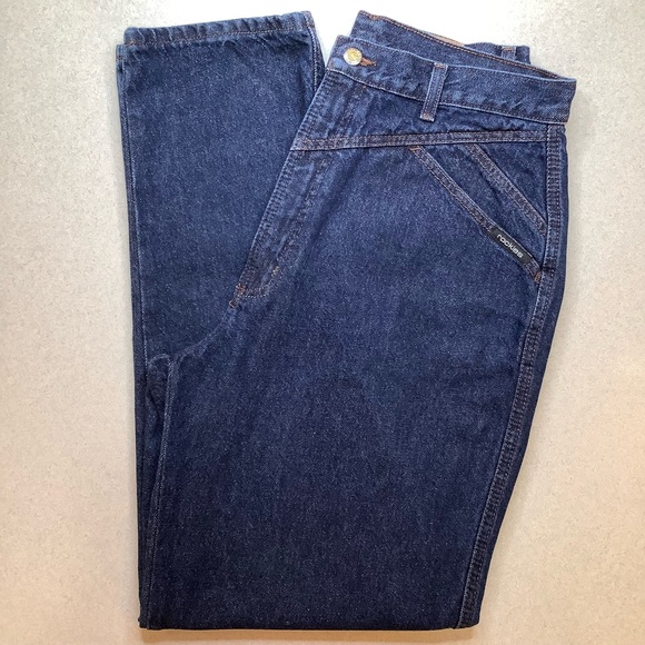 Rockies Denim - Vintage Rockies Jeans 33X32 Dark Indigo Yoke Bareback Tapered Rocky Mountain